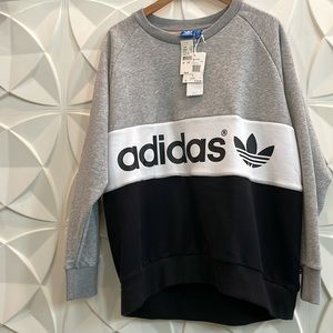 Adidas originals city sweater crew neck fleece. NWT size L